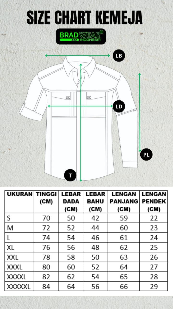 Series Ventura size chart